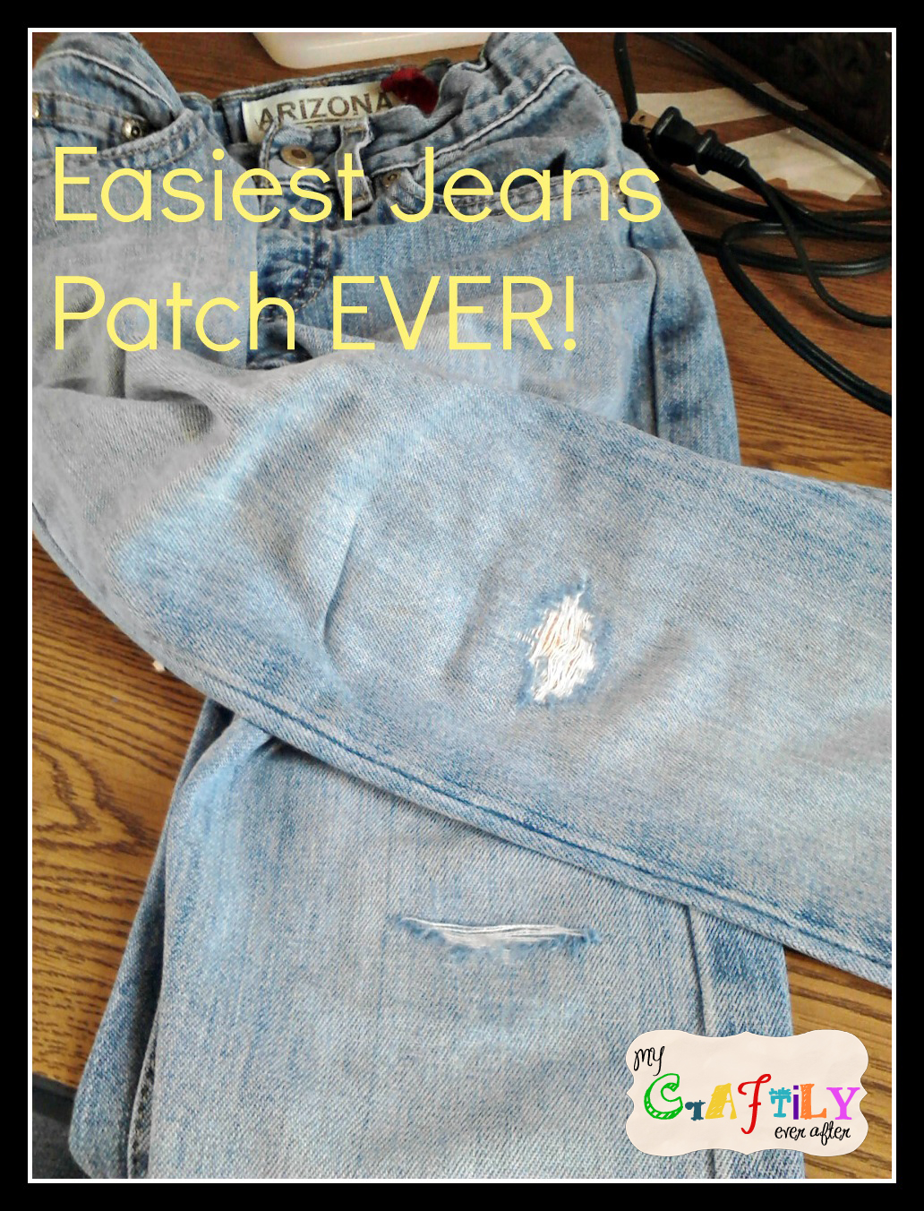 HOW TO PATCH A HOLE IN YOUR JEANS - Merrick's Art