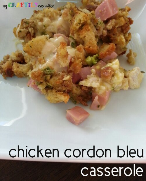Chicken Cordon Bleu Casserole - My Craftily Ever After