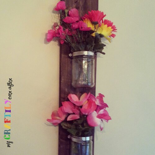 recycled jars wall vase - easy gift series
