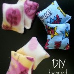 These DIY hand warmers make the perfect stocking stuffer!  Learn how at My Craftily Ever After