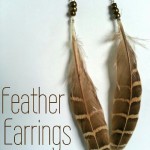 Quick and easy feather earrings are the perfect gift for the hard to shop for woman in your life.  They make great birthday, Christmas and just because gifts!  Learn how at My Craftily Ever After