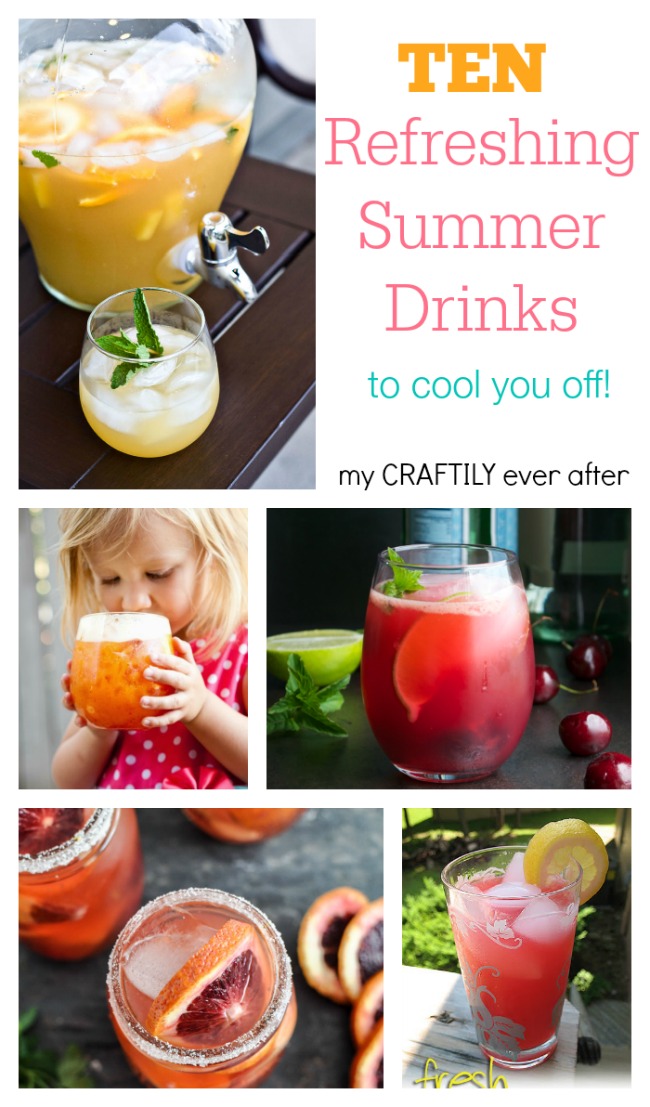Ten refreshing drinks to cool you off this summer from My Craftily Ever After