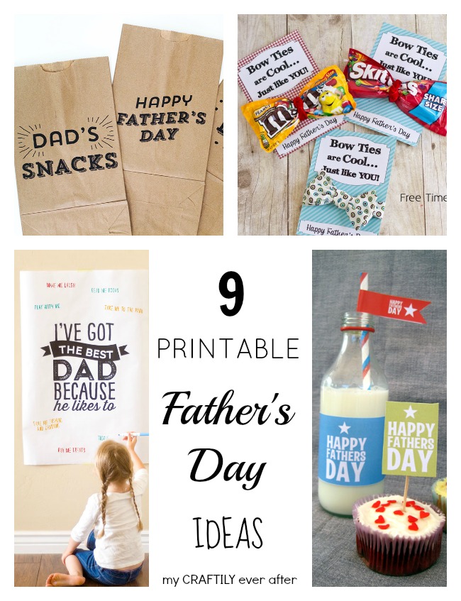 9 printable father's day ideas