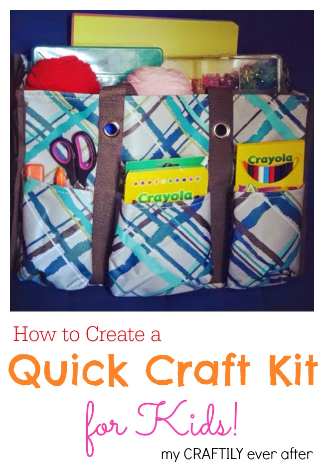 creating a quick craft container for kids