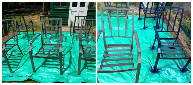 painting the chairs