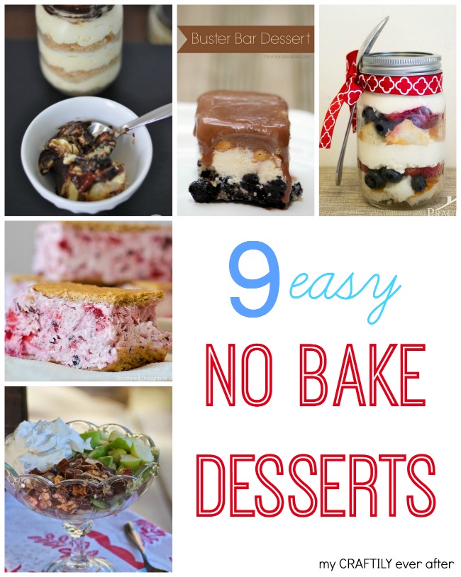 9 easy no bake desserts