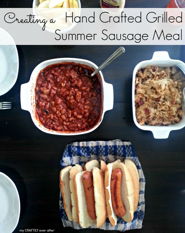 Creating an #AmericanCraft grilled summer sausage meal.  #StartYourGrill #shop