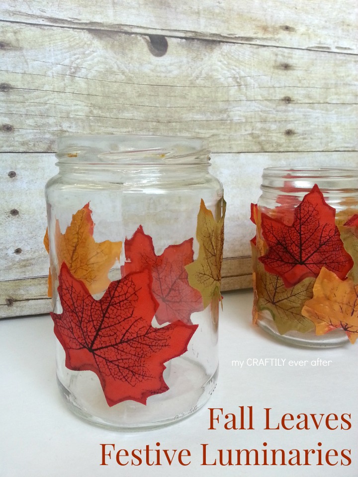 fall leaves festive luminaries