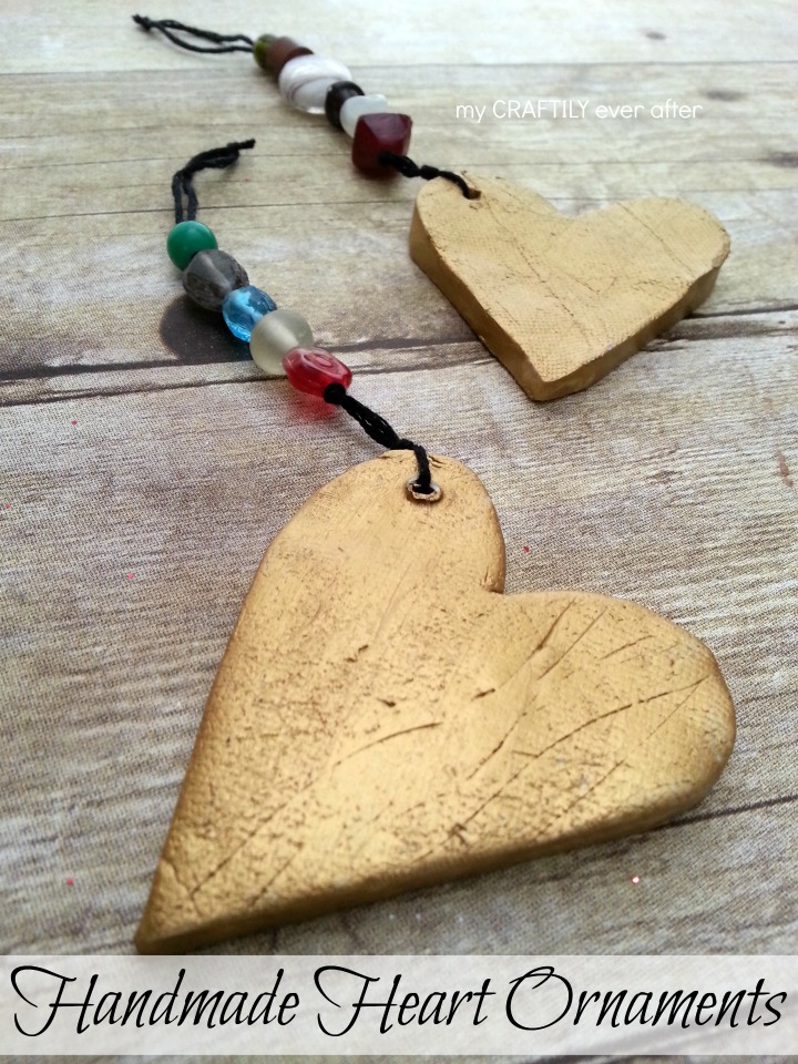 handmade heart ornament