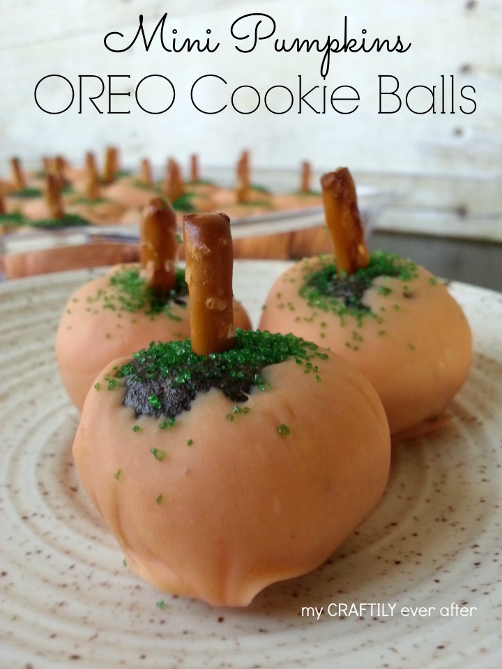 mini pumpkins OREO cookie balls #shop #OREOCookieBalls