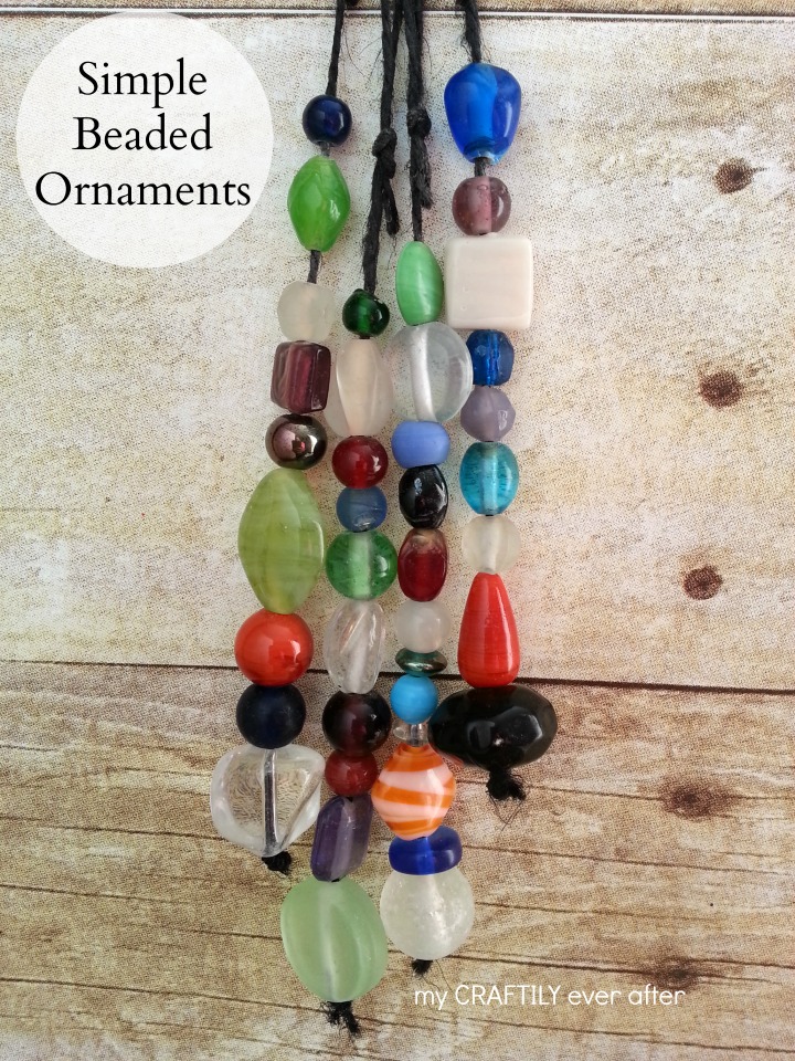 simple beaded ornaments