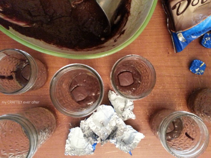 baking chocolate lava cakes