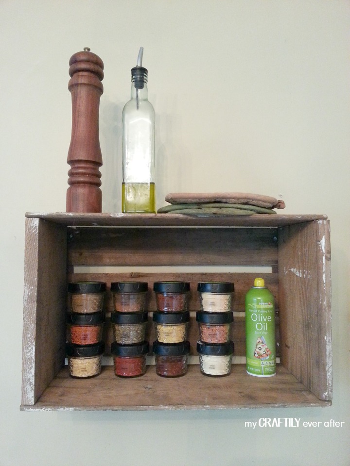 get organized in the kitchen with this funky spice rack