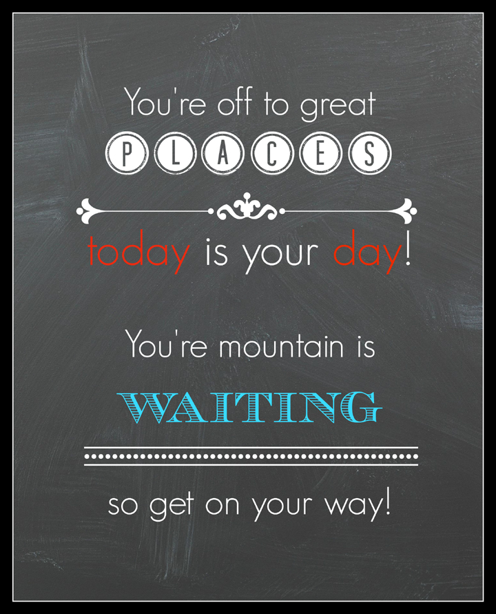 oh the places your go chalkboard printable - dr seuss blog size