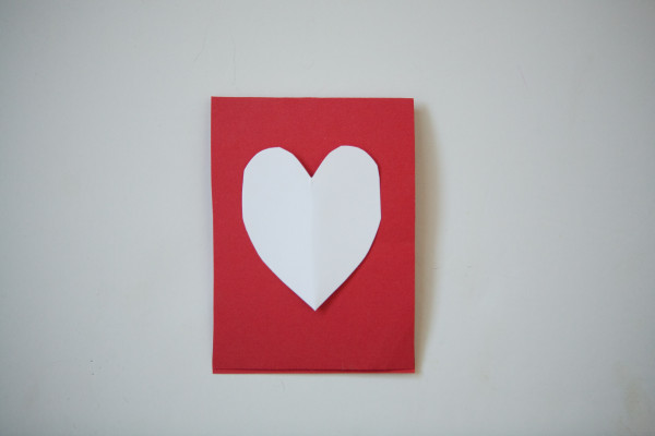 cut out heart for front