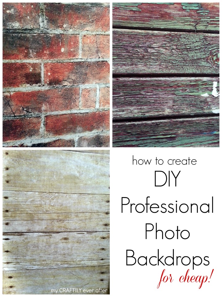 how to create DIY professional photo backdrops for cheap