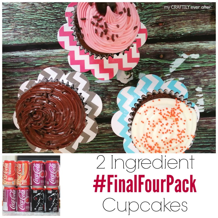 2 ingredient #finalFourPack cupcakes with Coke