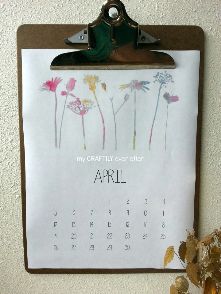 printable april calendar