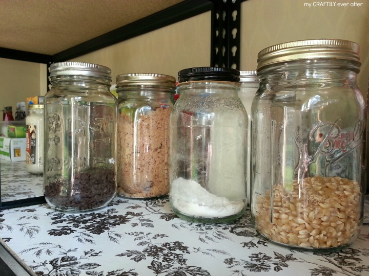 reuse old jars for pantry storage solutions