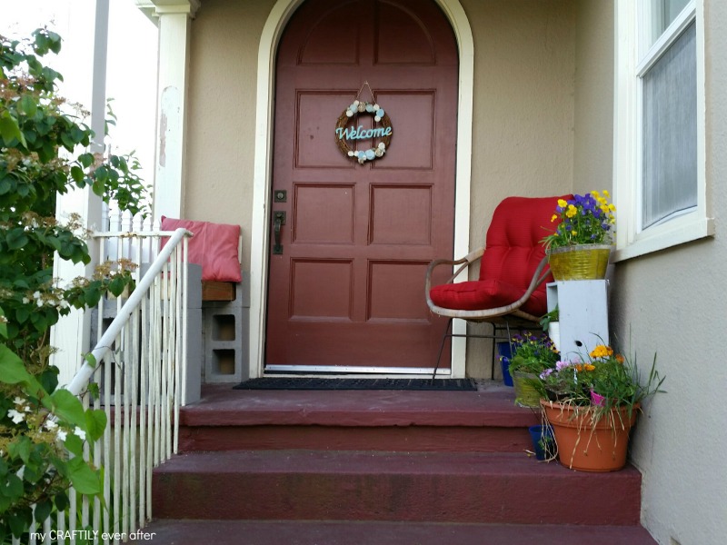 front porch makeover after