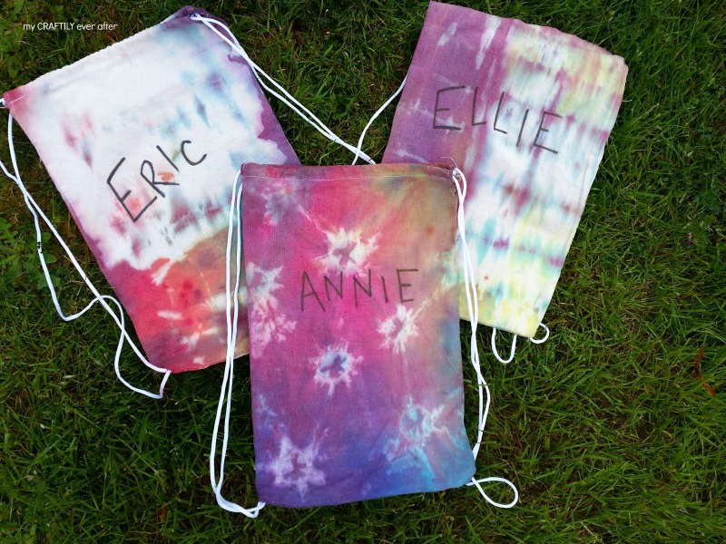 tie dyed backpacks for kids