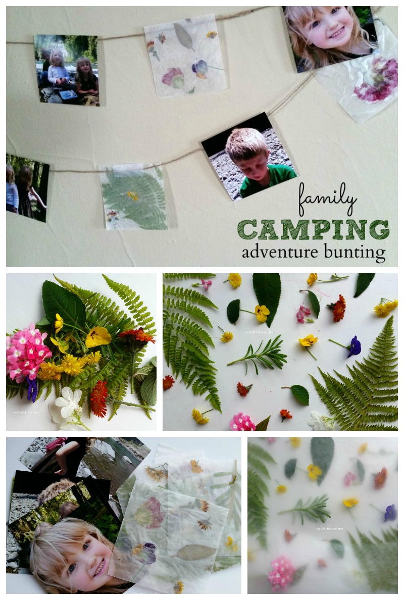 create an easy family camping bunting