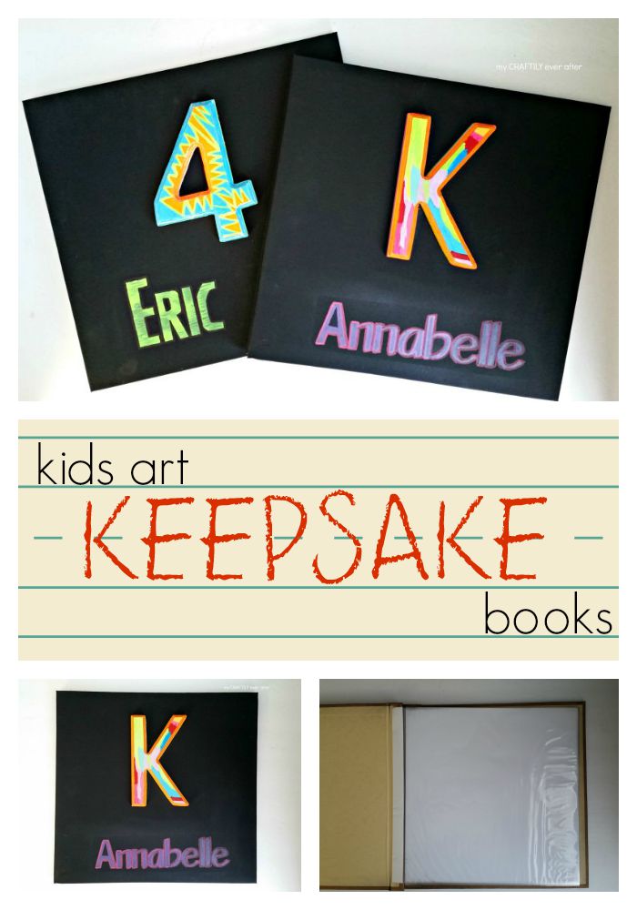 kids art keepsake books