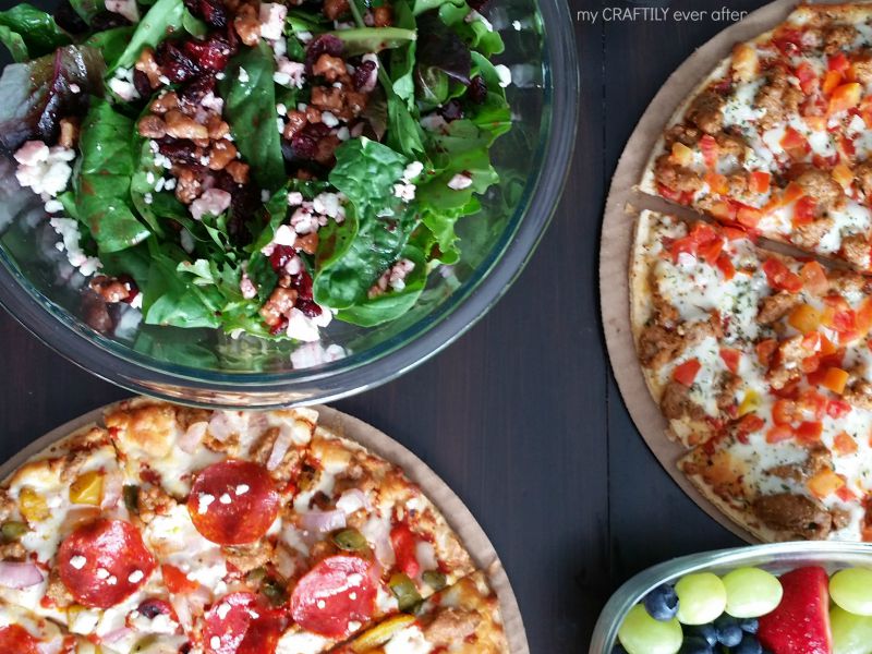 serve this amazing salad to dress up your next frozen pizza night!