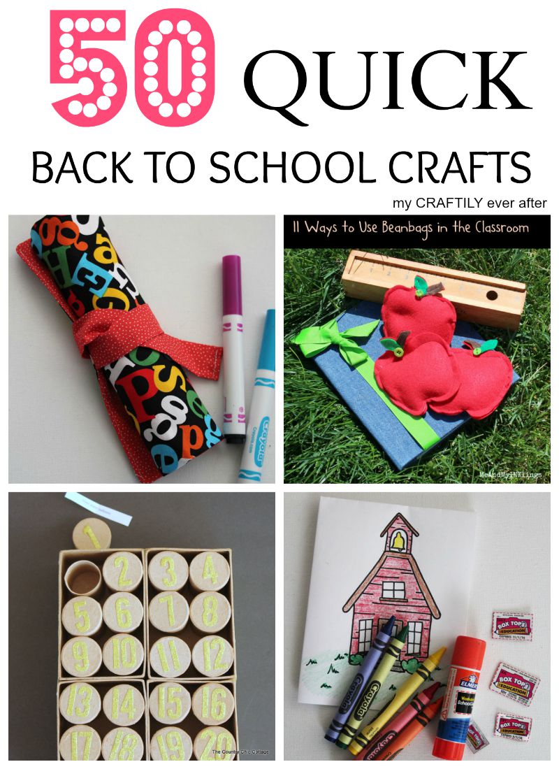 quick back to school crafts