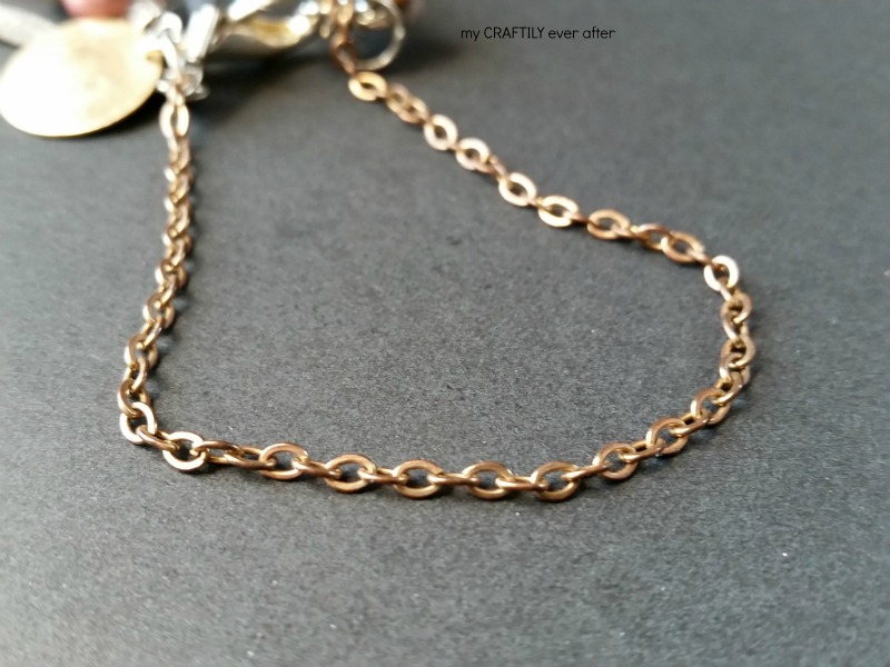 broken chain on bracelet