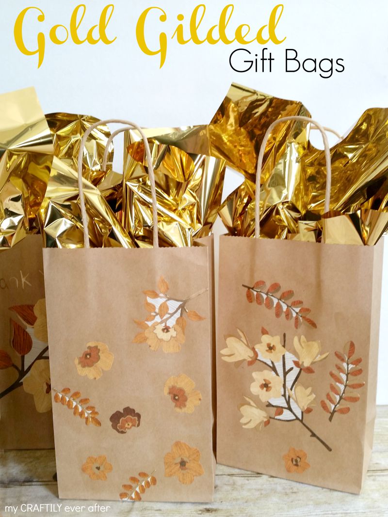 golden gift bags