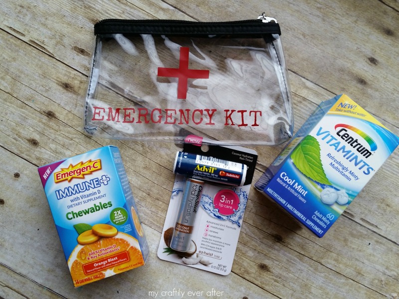 #BeHealthyForEveryPartOfLife #ad emergency travel kit for moms