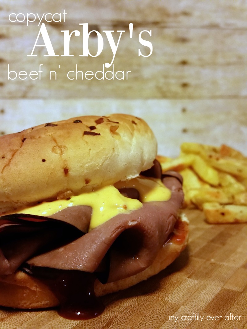 copycat Arby's beef n' cheddar sandwich