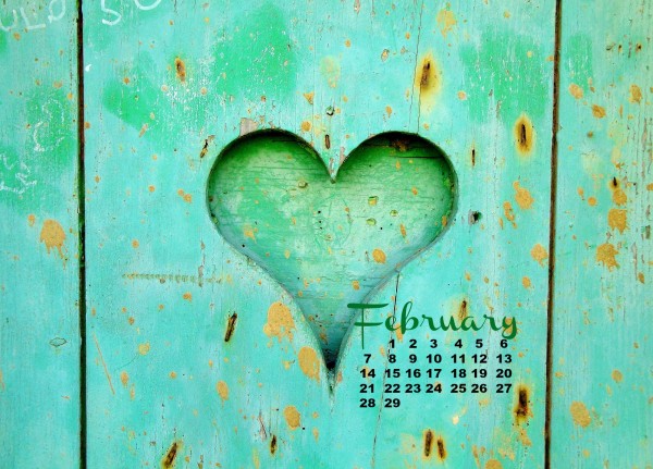 heart calendar february