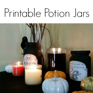 printable potion jars